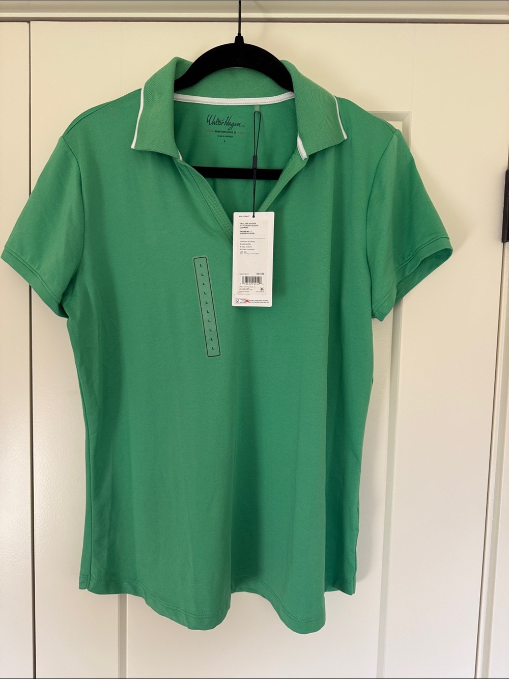 Walter Hagen Green Polo with White Trim